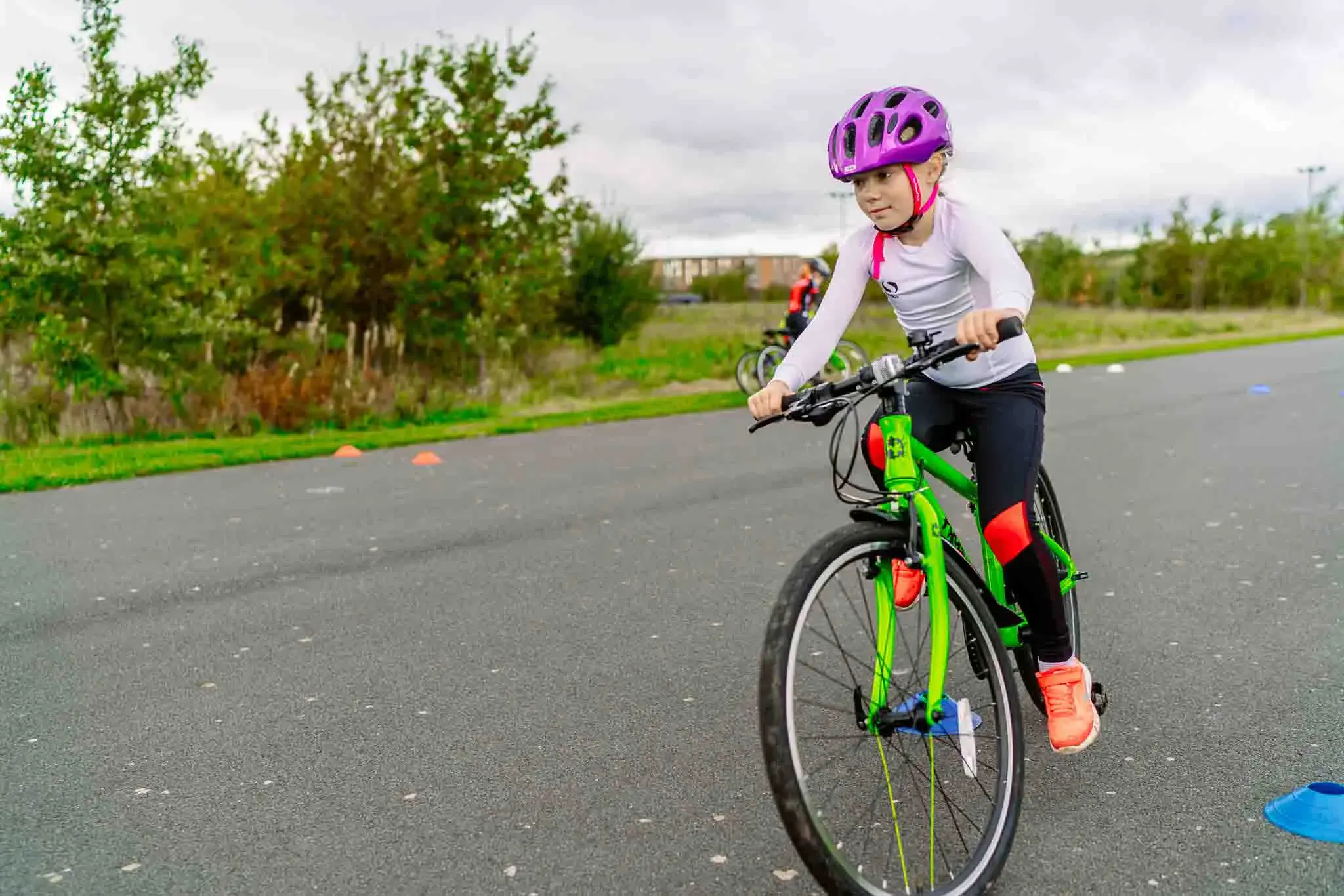 Girl on bike